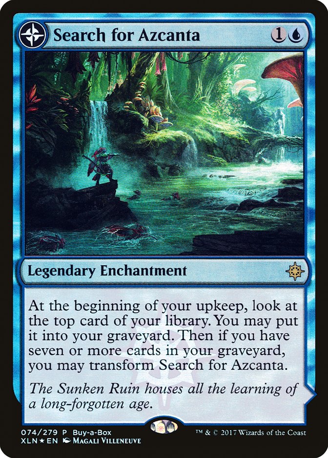 Search for Azcanta // Azcanta, the Sunken Ruin (Buy-A-Box) [Ixalan Treasure Chest] | Mega City Incorporated