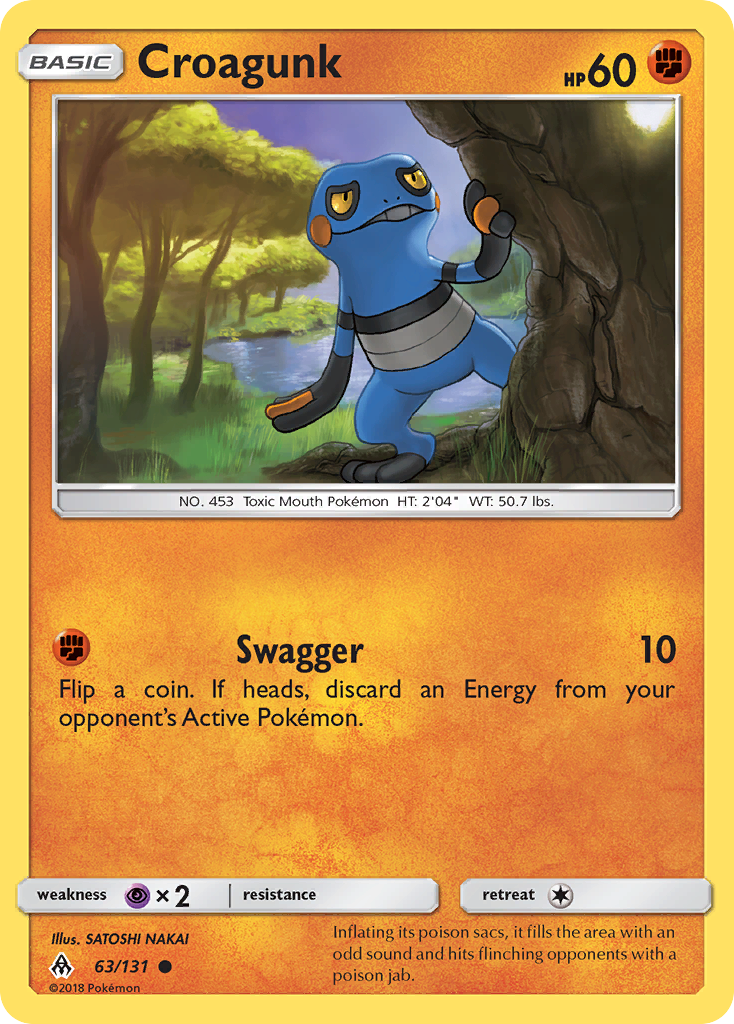 Croagunk (63/131) [Sun & Moon: Forbidden Light] | Mega City Incorporated