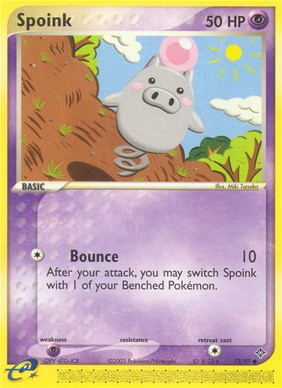 Spoink (73/97) [EX: Dragon] | Mega City Incorporated