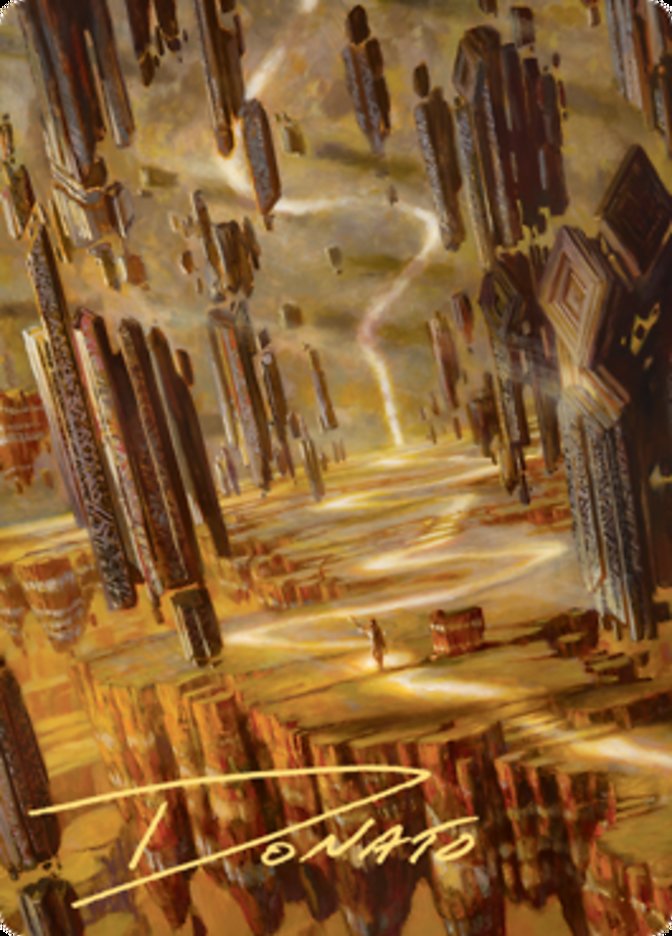 Brightclimb Pathway Art Card (Gold-Stamped Signature) [Zendikar Rising Art Series] | Mega City Incorporated