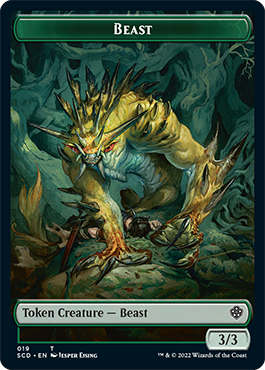 Beast // Beast Double-Sided Token [Starter Commander Decks] | Mega City Incorporated