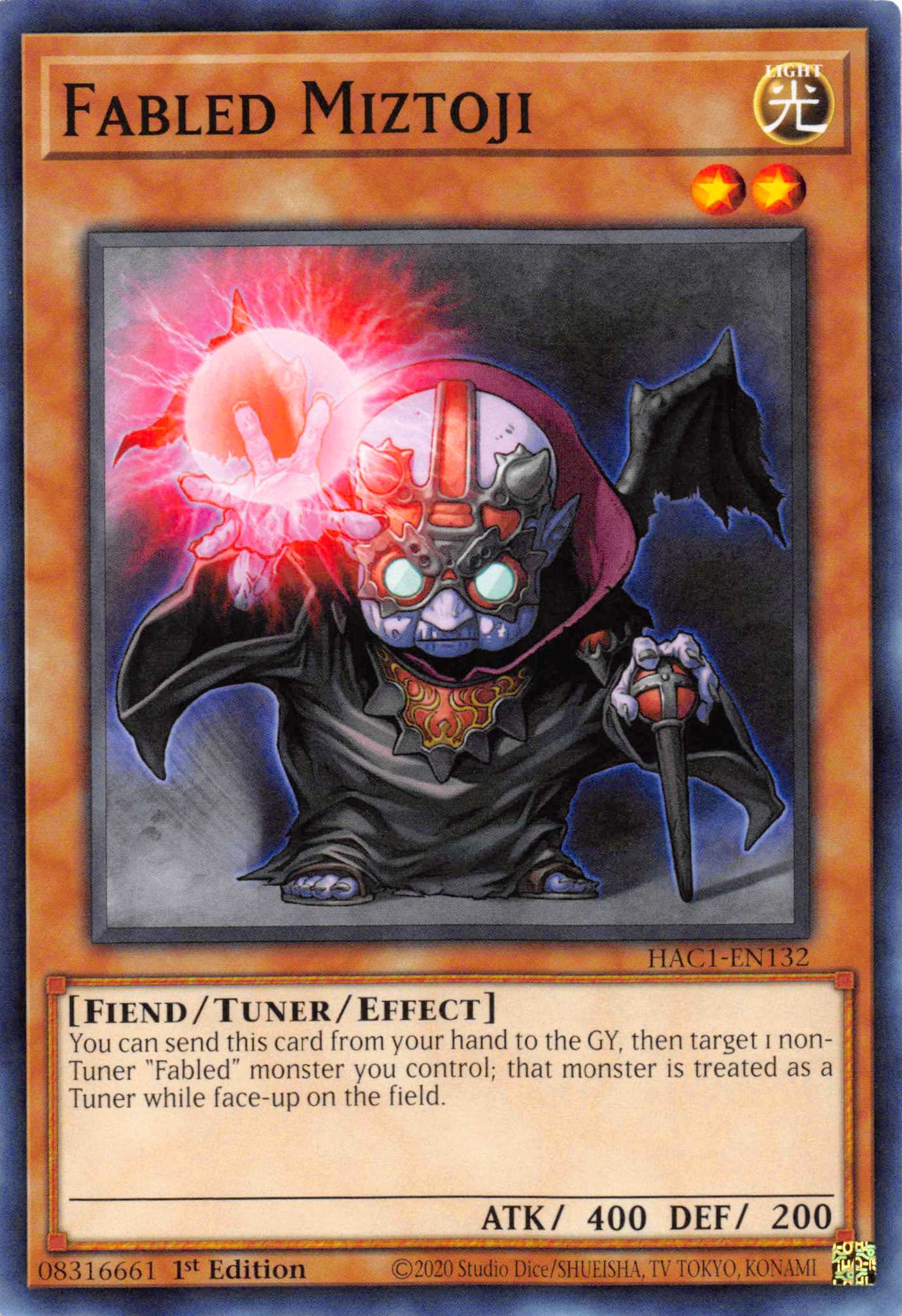 Fabled Miztoji (Duel Terminal) [HAC1-EN132] Parallel Rare | Mega City Incorporated