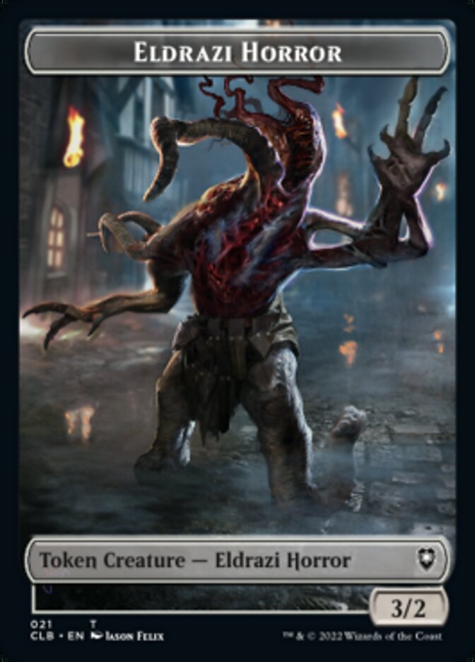 Horror // Eldrazi Horror Double-sided Token [Commander Legends: Battle for Baldur's Gate Tokens] | Mega City Incorporated