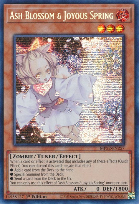 Ash Blossom & Joyous Spring [MP22-EN257] Prismatic Secret Rare | Mega City Incorporated