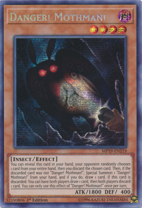 Danger! Mothman! [MP19-EN219] Prismatic Secret Rare | Mega City Incorporated