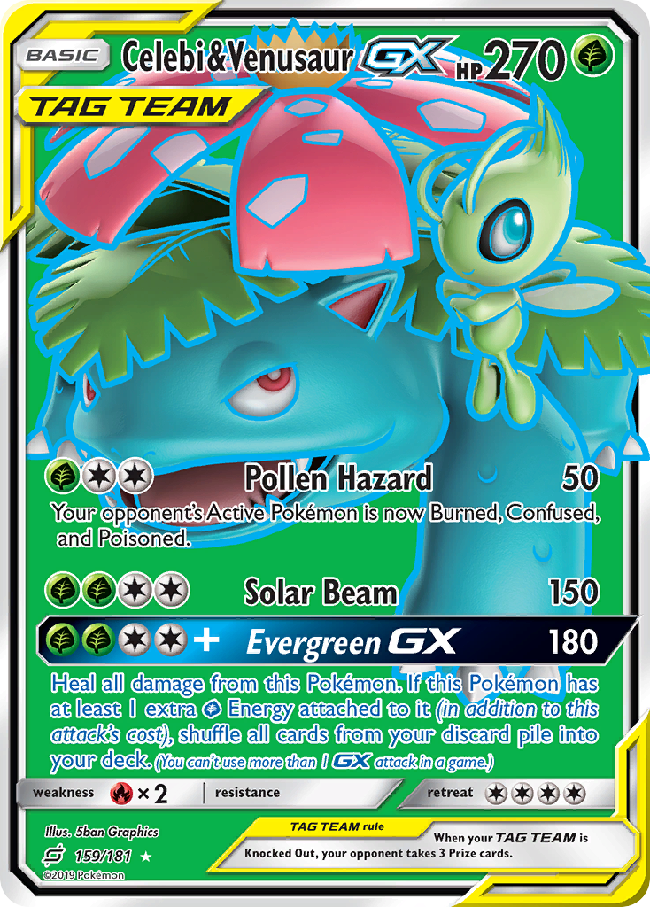 Celebi & Venusaur GX (159/181) [Sun & Moon: Team Up] | Mega City Incorporated