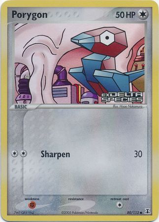 Porygon (80/113) (Stamped) [EX: Delta Species] | Mega City Incorporated