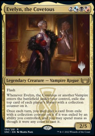 Evelyn, the Covetous (Promo Pack) [Streets of New Capenna Promos] | Mega City Incorporated