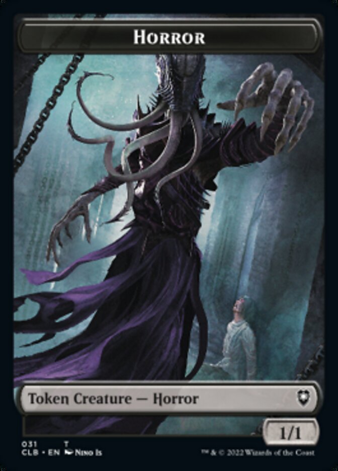 Horror // Eldrazi Horror Double-sided Token [Commander Legends: Battle for Baldur's Gate Tokens] | Mega City Incorporated