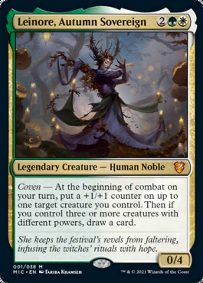 Leinore, Autumn Sovereign (Display Commander) [Innistrad: Midnight Hunt Commander] | Mega City Incorporated