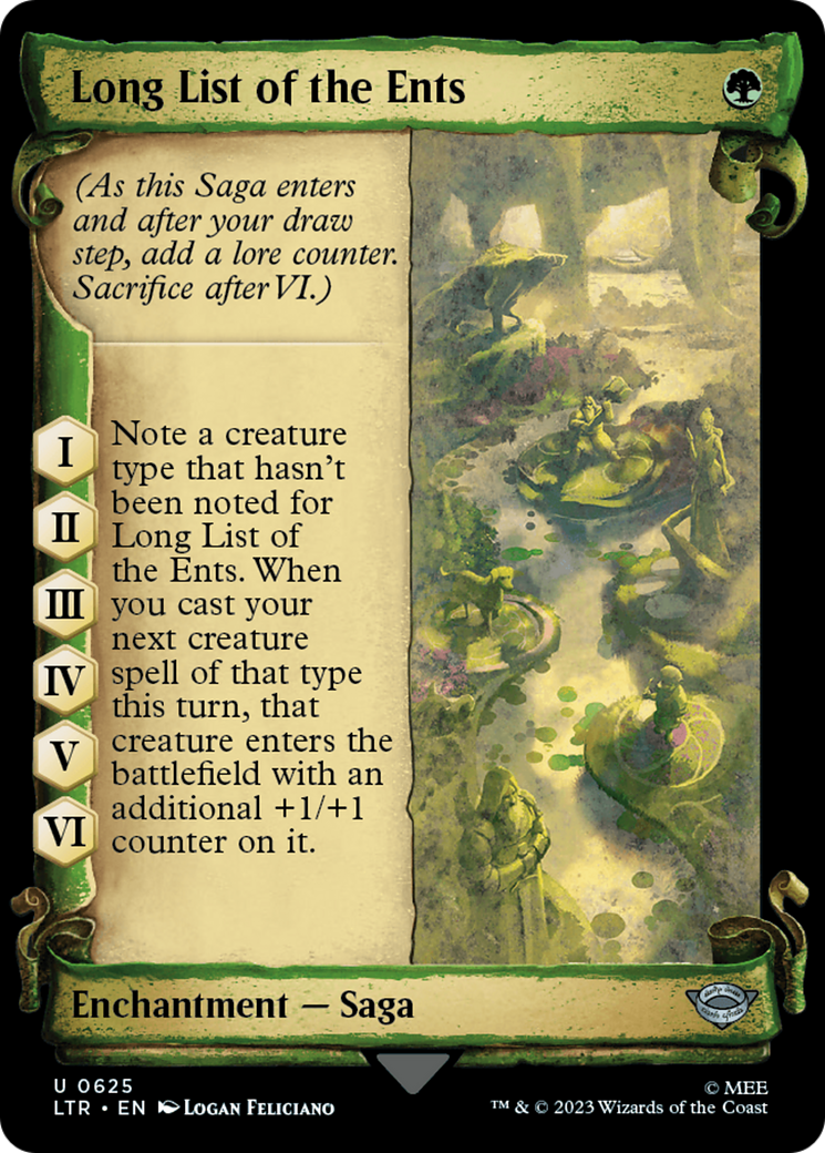 Long List of the Ents [The Lord of the Rings: Tales of Middle-Earth Showcase Scrolls] | Mega City Incorporated