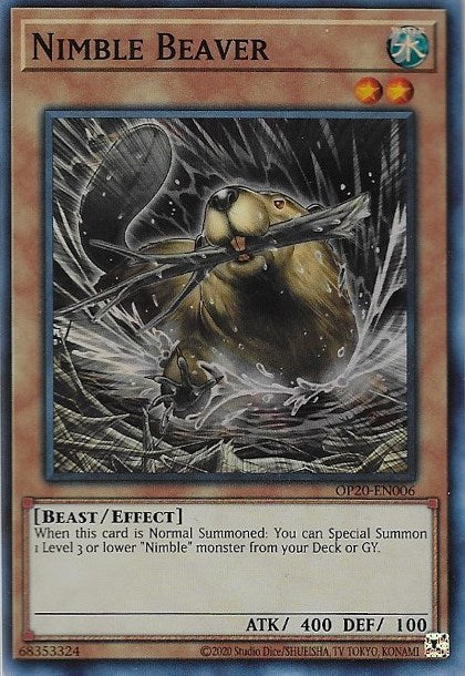 Nimble Beaver [OP20-EN006] Super Rare | Mega City Incorporated