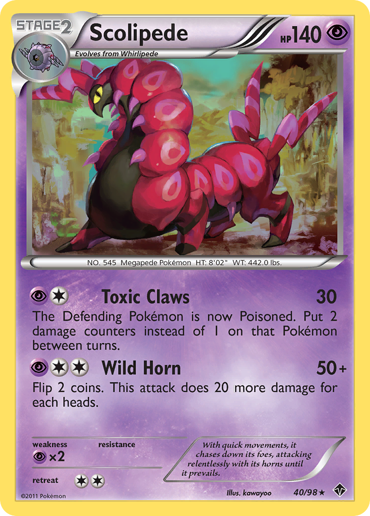 Scolipede (40/98) [Black & White: Emerging Powers] | Mega City Incorporated