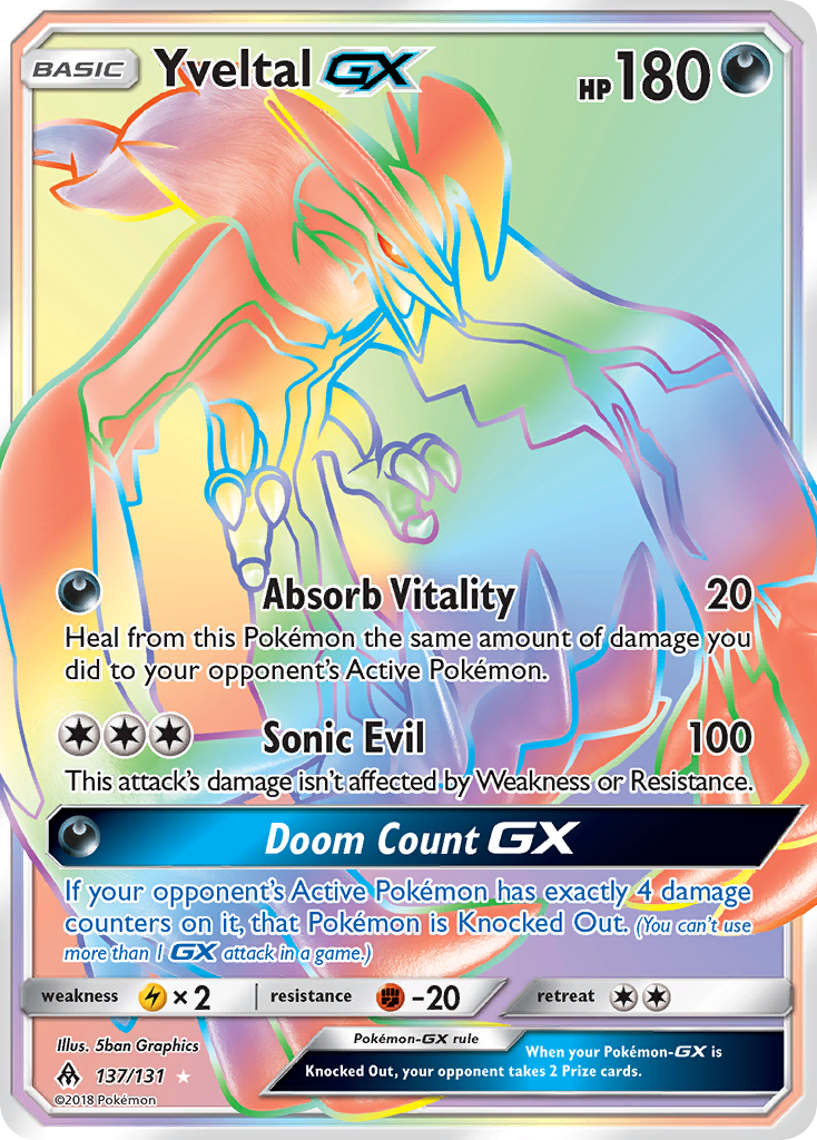 Yveltal GX (137/131) [Sun & Moon: Forbidden Light] | Mega City Incorporated