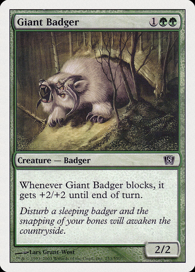 Giant Badger [Eighth Edition] | Mega City Incorporated