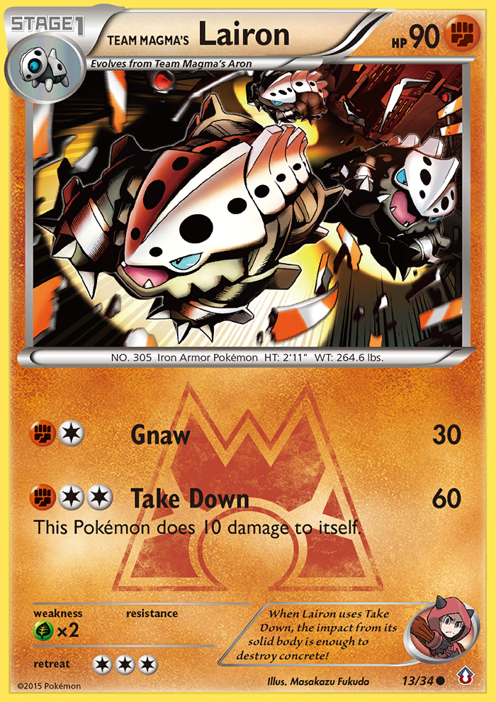 Team Magma's Lairon (13/34) [XY: Double Crisis] | Mega City Incorporated