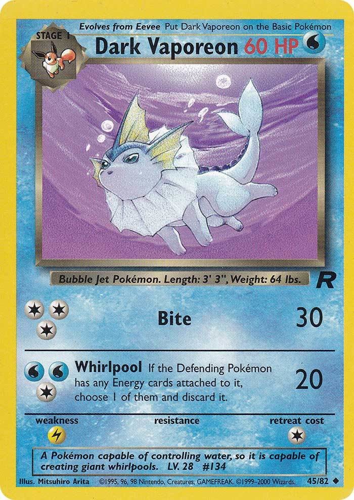 Dark Vaporeon (45/82) [Team Rocket Unlimited] | Mega City Incorporated