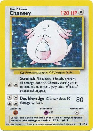 Chansey (3/102) [Base Set Unlimited] | Mega City Incorporated