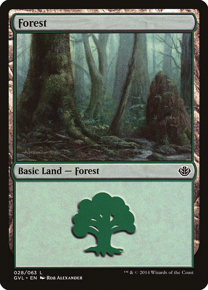 Forest (28) (Garruk vs. Liliana) [Duel Decks Anthology] | Mega City Incorporated