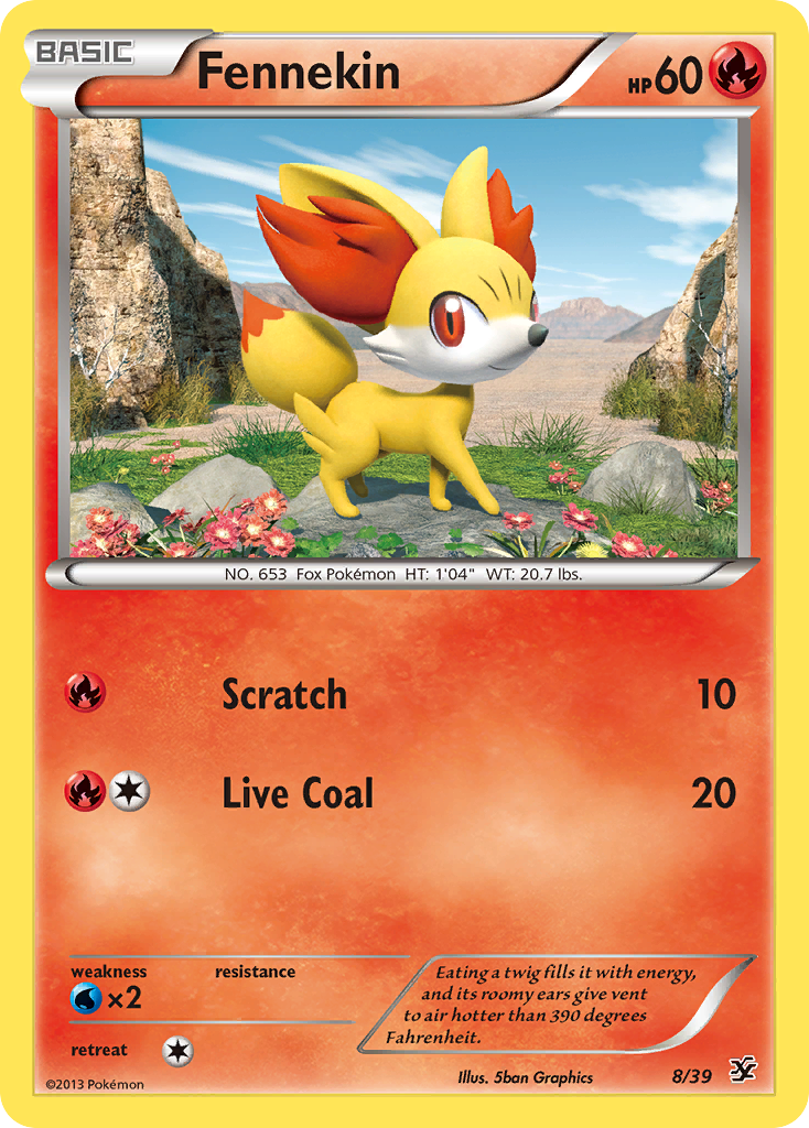 Fennekin (8/39) [XY: Kalos Starter Set] | Mega City Incorporated