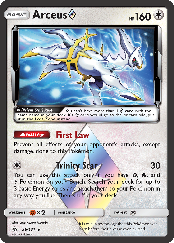 Arceus (96/131) (Prism Star) [Sun & Moon: Forbidden Light] | Mega City Incorporated