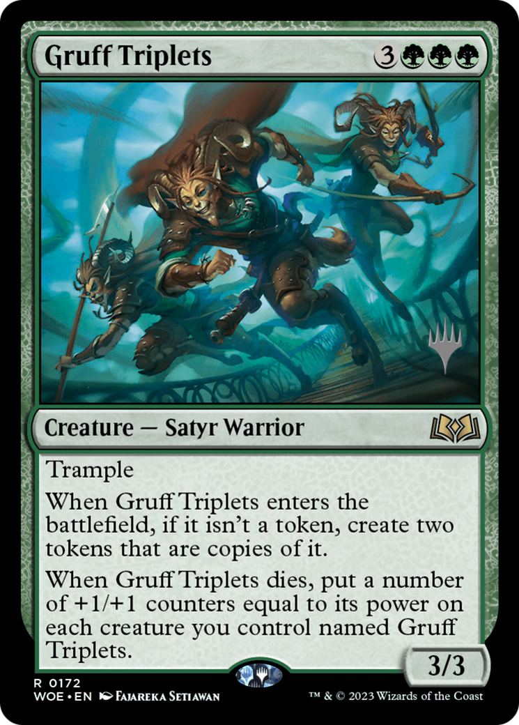 Gruff Triplets (Promo Pack) [Wilds of Eldraine Promos] | Mega City Incorporated