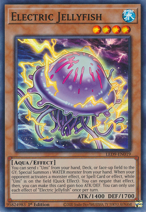 Electric Jellyfish [LED9-EN019] Super Rare | Mega City Incorporated