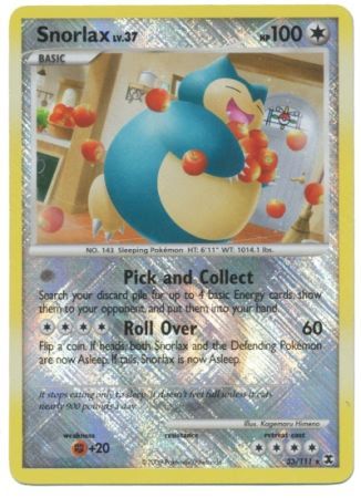 Snorlax (33/111) (League Promo) [Platinum: Rising Rivals] | Mega City Incorporated