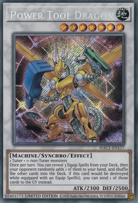 Power Tool Dragon [HAC1-EN177] Secret Rare | Mega City Incorporated