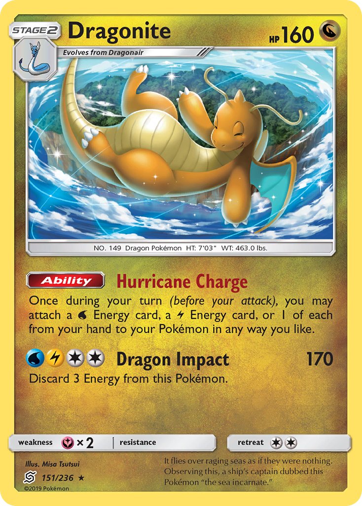 Dragonite (151/236) (Cracked Ice Holo) (Theme Deck Exclusives) [Sun & Moon: Unified Minds] | Mega City Incorporated