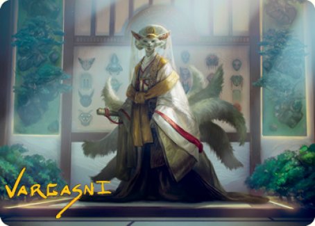 Light-Paws, Emperor's Voice Art Card (Gold-Stamped Signature) [Kamigawa: Neon Dynasty Art Series] | Mega City Incorporated