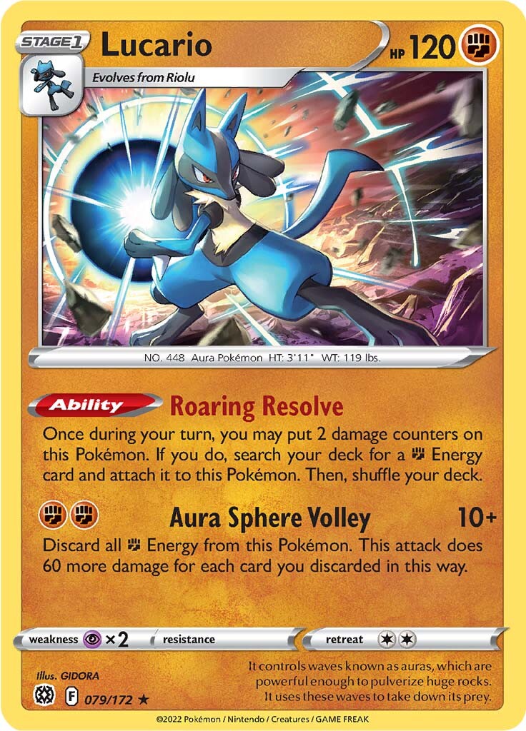 Lucario (079/172) [Sword & Shield: Brilliant Stars] | Mega City Incorporated