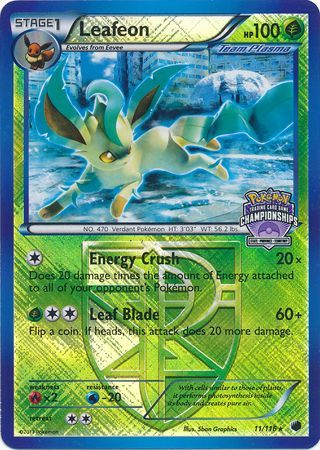 Leafeon (11/116) (States Championship Promo) [Black & White: Plasma Freeze] | Mega City Incorporated