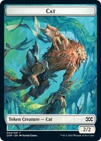 Cat // Copy Double-sided Token [Double Masters Tokens] | Mega City Incorporated