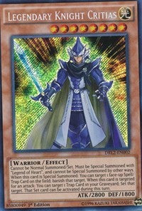 Legendary Knight Critias [DRL2-EN002] Secret Rare | Mega City Incorporated