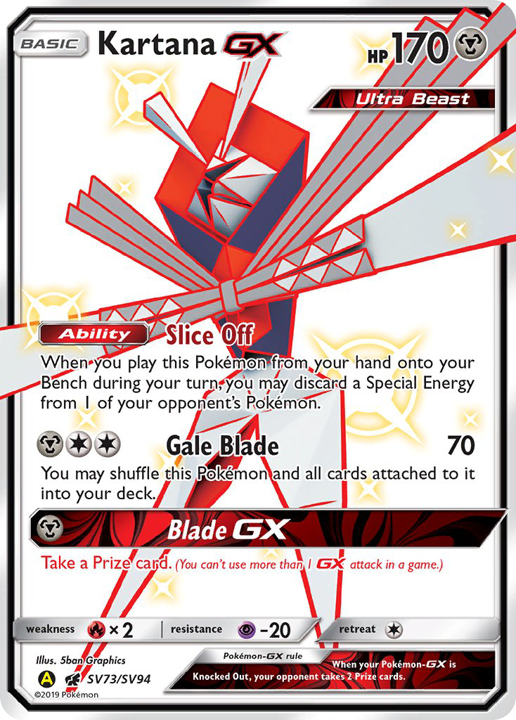 Kartana GX (SV73/SV94) [Sun & Moon: Hidden Fates - Shiny Vault] | Mega City Incorporated