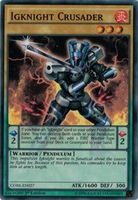 Igknight Crusader [CORE-EN027] Super Rare | Mega City Incorporated