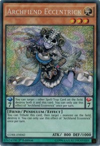 Archfiend Eccentrick [CORE-EN042] Secret Rare | Mega City Incorporated