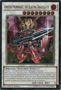 Ignister Prominence, the Blasting Dracoslayer (UTR) [CORE-EN050] Ultimate Rare | Mega City Incorporated