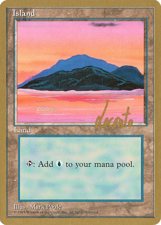 Island (ml369) (Michael Loconto) [Pro Tour Collector Set] | Mega City Incorporated