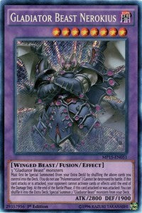 Gladiator Beast Nerokius [MP15-EN051] Secret Rare | Mega City Incorporated