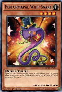 Performapal Whip Snake [MP15-EN062] Rare | Mega City Incorporated