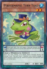 Performapal Turn Toad [MP15-EN066] Rare | Mega City Incorporated