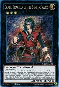 Dante, Traveler of the Burning Abyss [MP15-EN121] Secret Rare | Mega City Incorporated