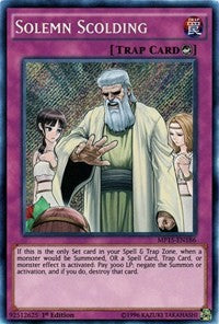 Solemn Scolding [MP15-EN186] Secret Rare | Mega City Incorporated