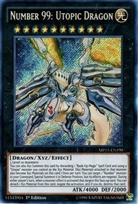 Number 99: Utopic Dragon [MP15-EN190] Secret Rare | Mega City Incorporated