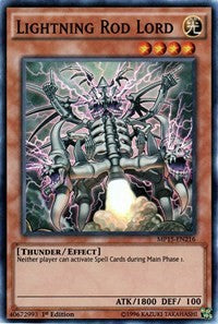 Lightning Rod Lord [MP15-EN216] Super Rare | Mega City Incorporated