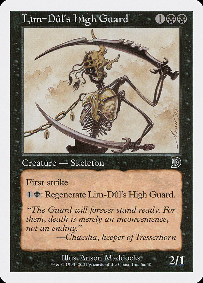 Lim-Dul's High Guard (Holding Sword) [Deckmasters] | Mega City Incorporated