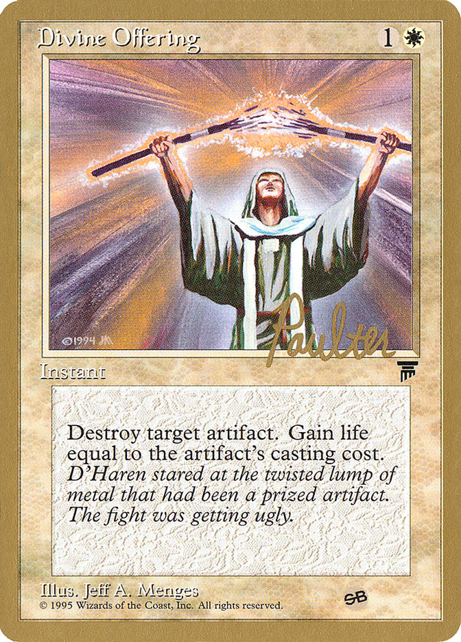 Divine Offering (Preston Poulter) (SB) [Pro Tour Collector Set] | Mega City Incorporated