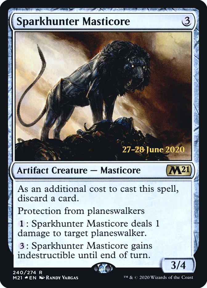 Sparkhunter Masticore  [Core Set 2021 Prerelease Promos] | Mega City Incorporated